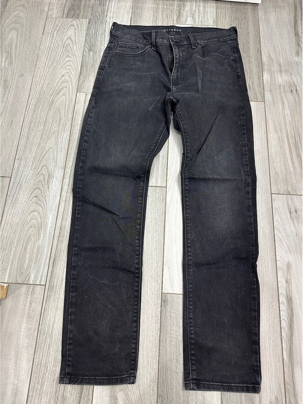 Mott & Bow Slim Fit Black Jeans Size W33 L32